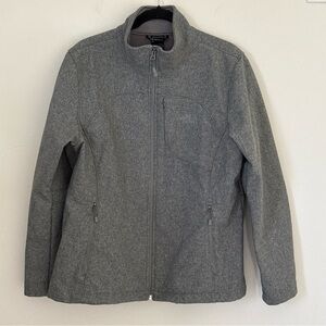 The North Face Windwall Full Zip Gray Hood Jacket Lined XL